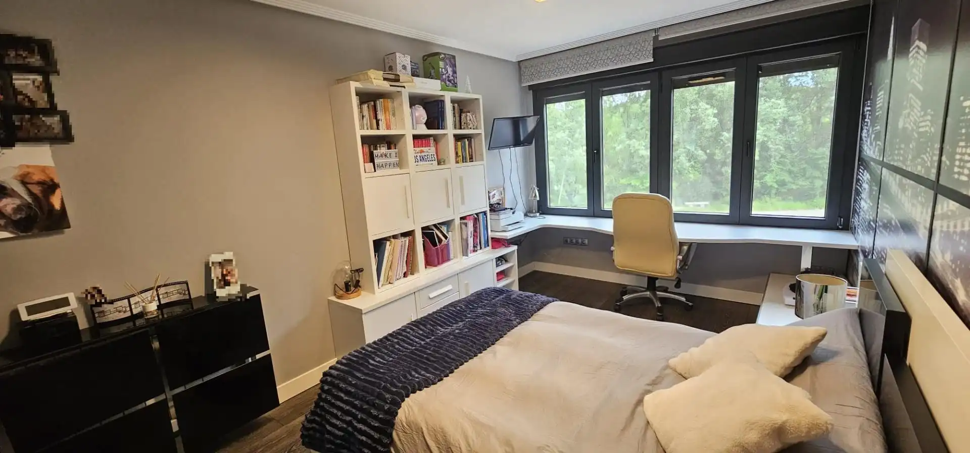 Schlafzimmer von Einfamilien-Reihenhaus zum Verkauf in Villaquilambre mit Heizung, Privatgarten und Parkett