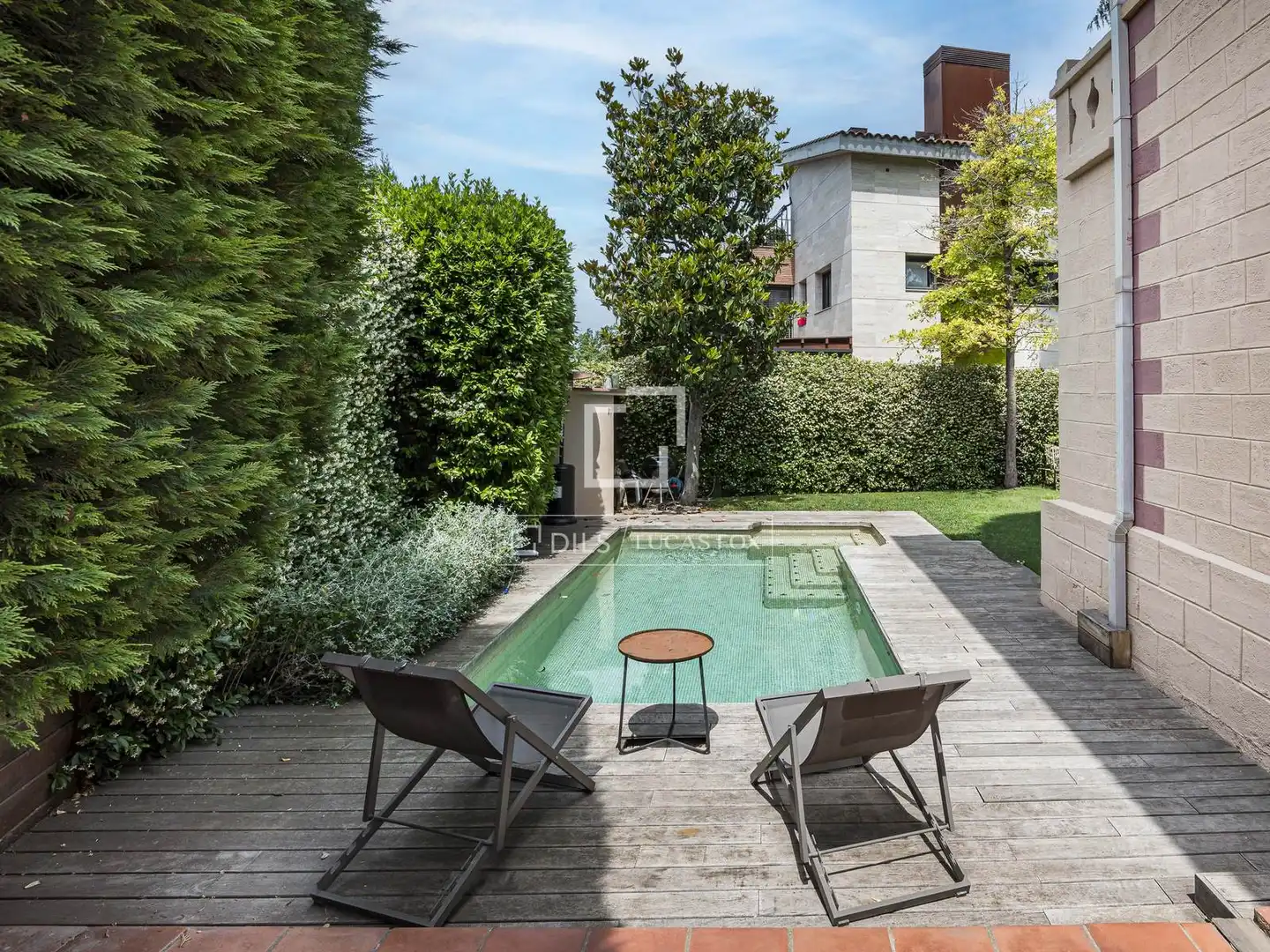 Jardí de Casa o xalet en venda en Sant Cugat del Vallès amb Aire condicionat, Calefacció i Piscina