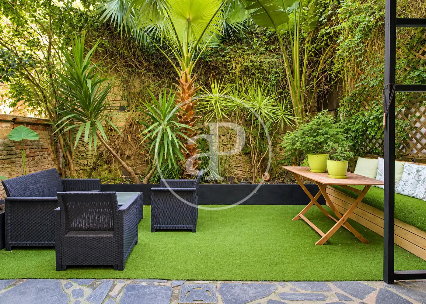 Terrasse von Wohnung zum Verkauf in Barcelona mit Klimaanlage, Heizung und Privatgarten