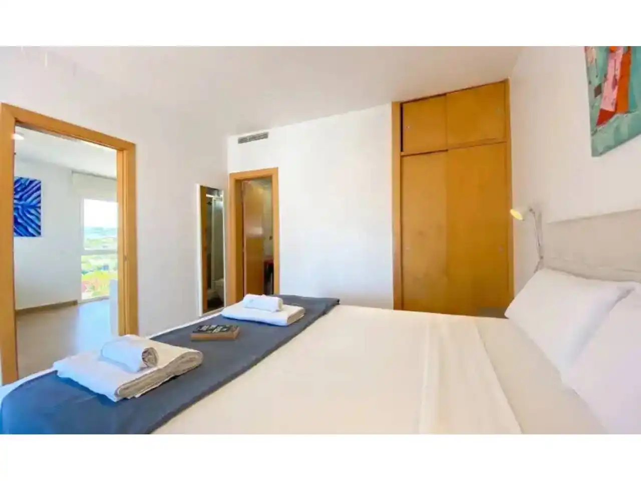 Schlafzimmer von Wohnung zum Verkauf in Sitges mit Klimaanlage, Heizung und Terrasse