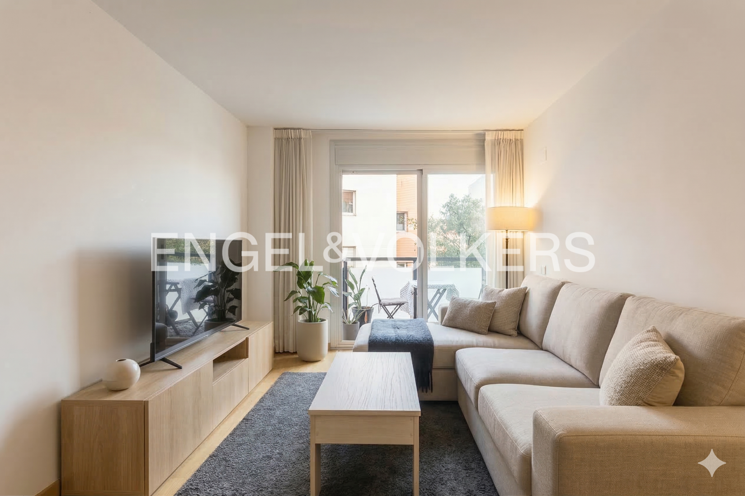 Sala de estar de Piso en venta en  Barcelona Capital con Aire acondicionado, Calefacción y Parquet