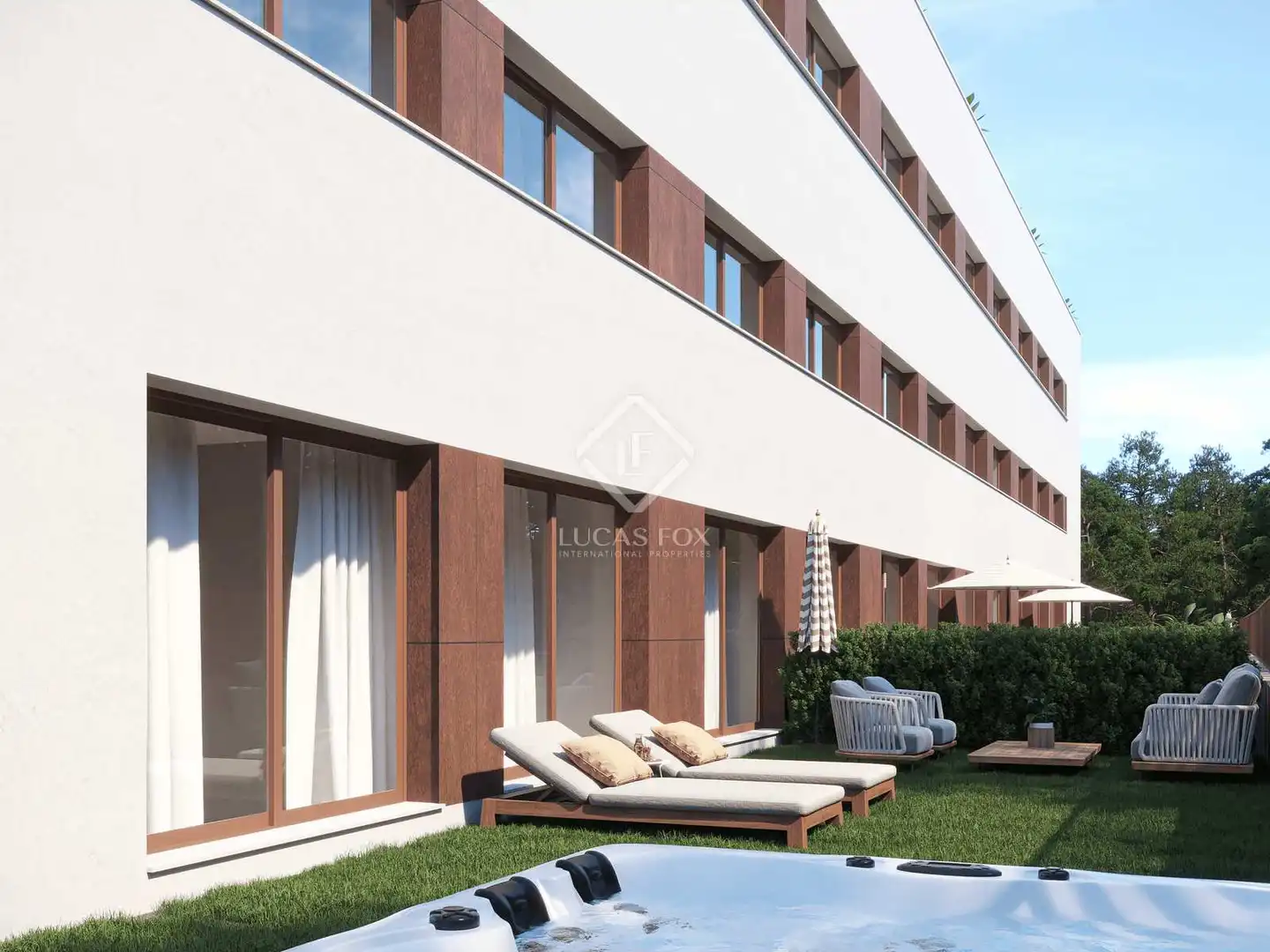 Terrasse von Wohnung zum Verkauf in Santa Eulària des Riu mit Klimaanlage, Terrasse und Abstellraum