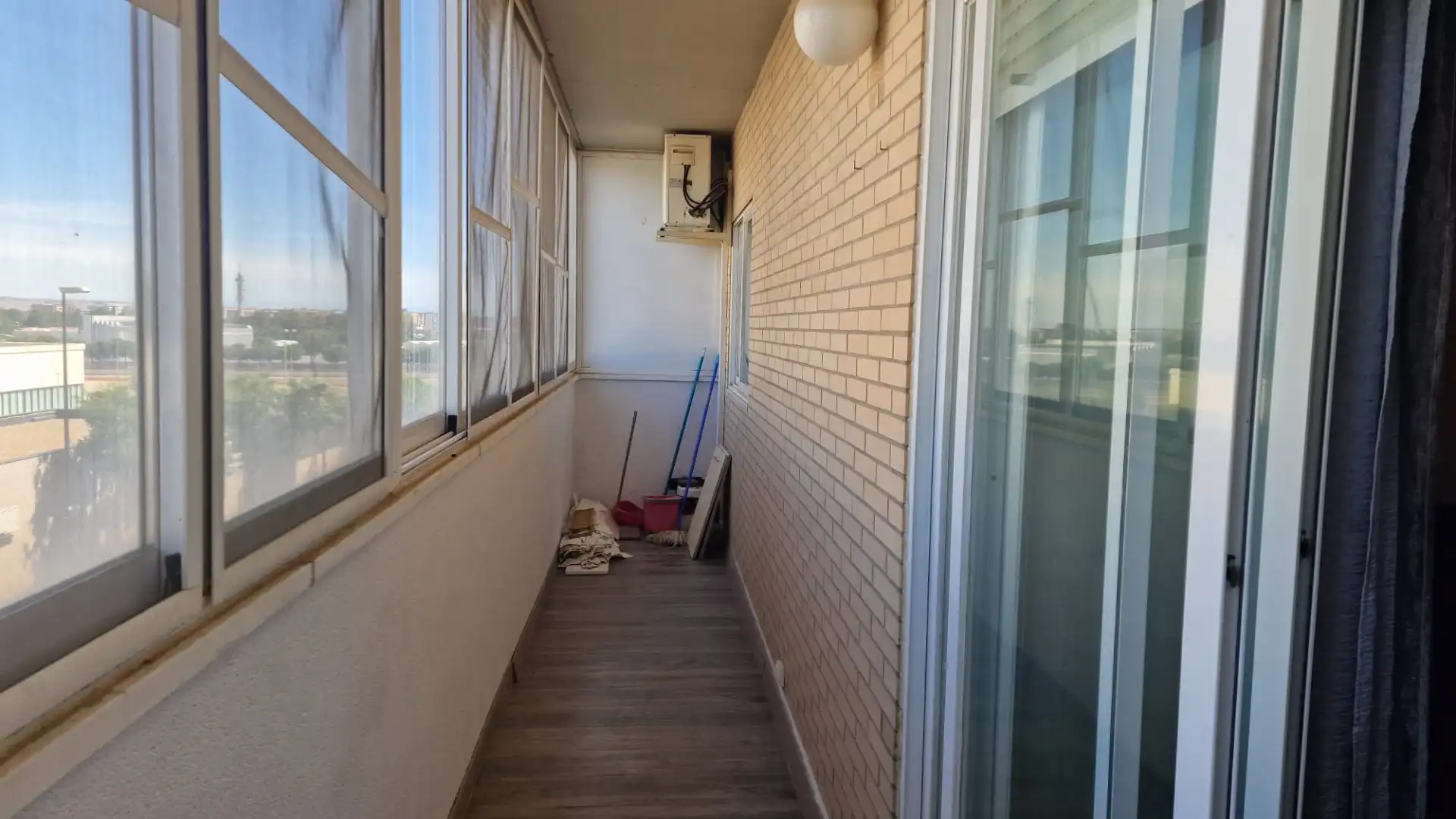 Terraza de Apartamento de alquiler en Zaragoza con Aire acondicionado, Calefacción y Parquet