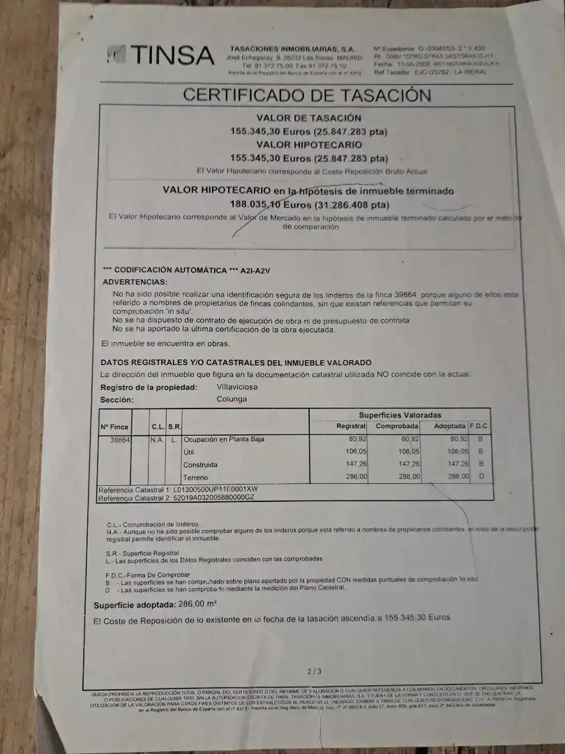 Aparcament de Finca rústica en venda en Colunga amb Balcó