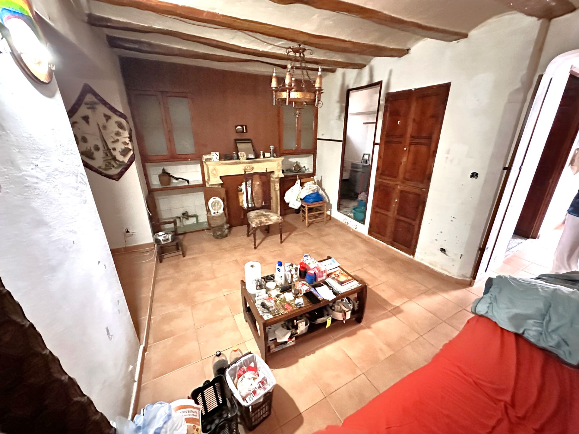 Living room of Single-family semi-detached for sale in Banyeres de Mariola  with Terrace, Storage room and Washing machine