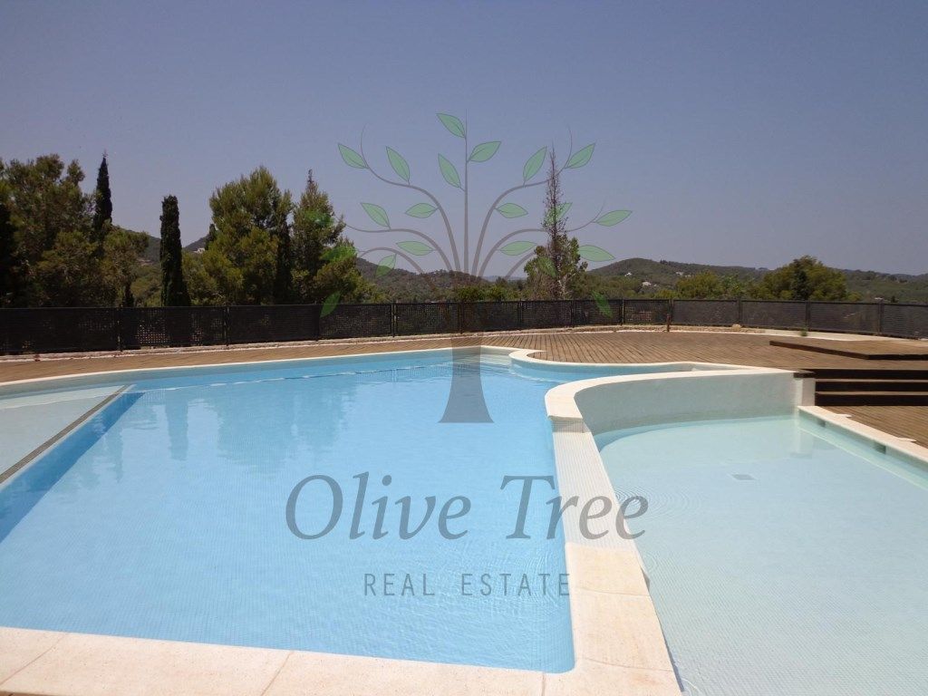 Swimming pool of Single-family semi-detached for sale in Santa Eulària des Riu