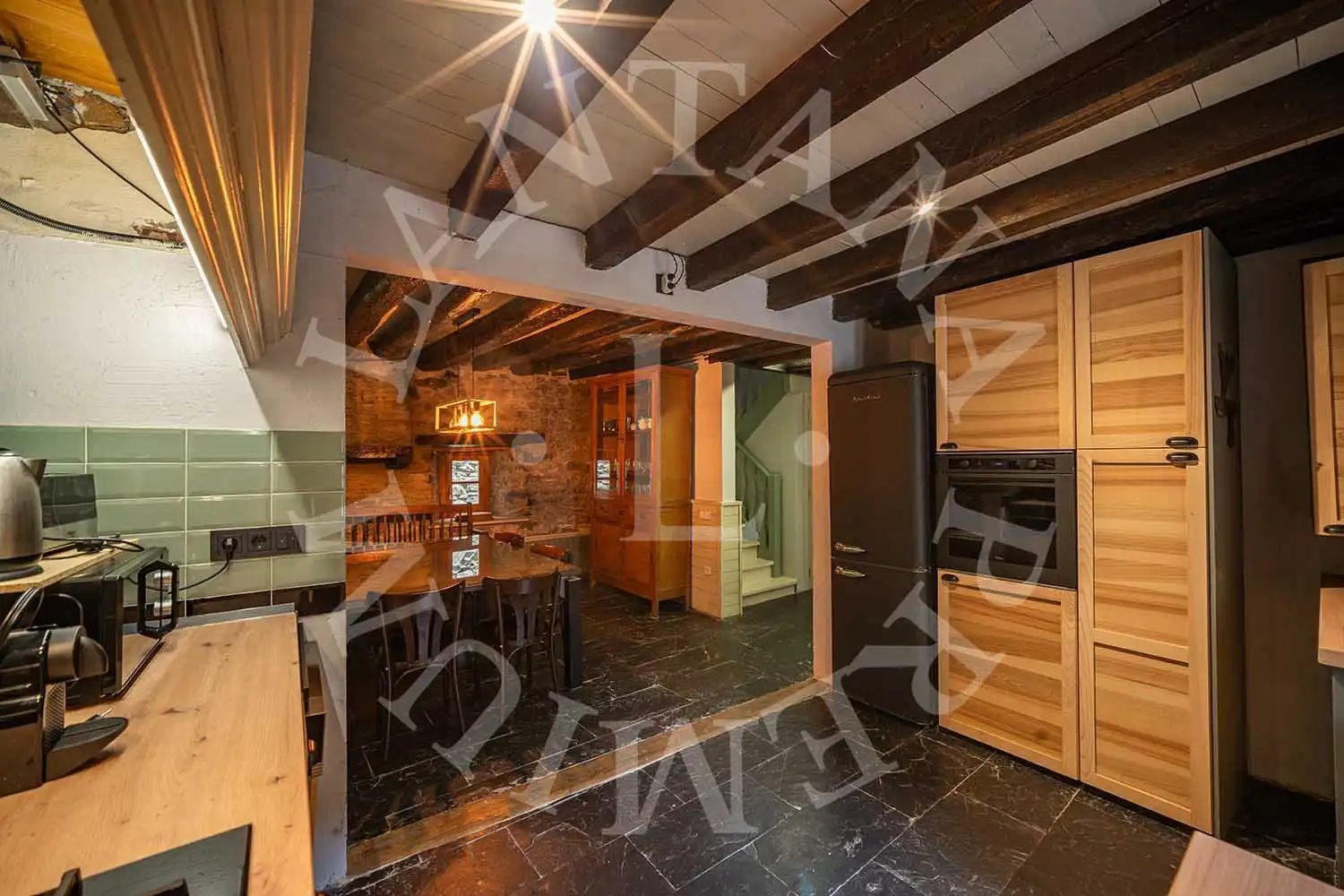 Cocina de Finca rústica en venta en Vielha e Mijaran con Calefacción, Jardín privado y Parquet