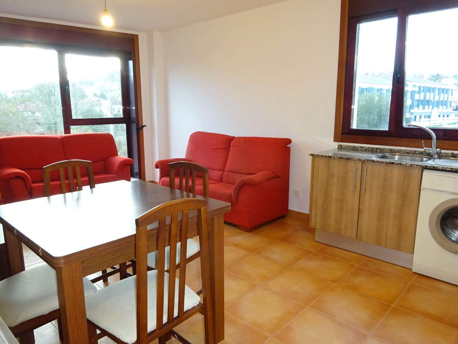 Living room of Flat for sale in Brión  with Heating and Furnished