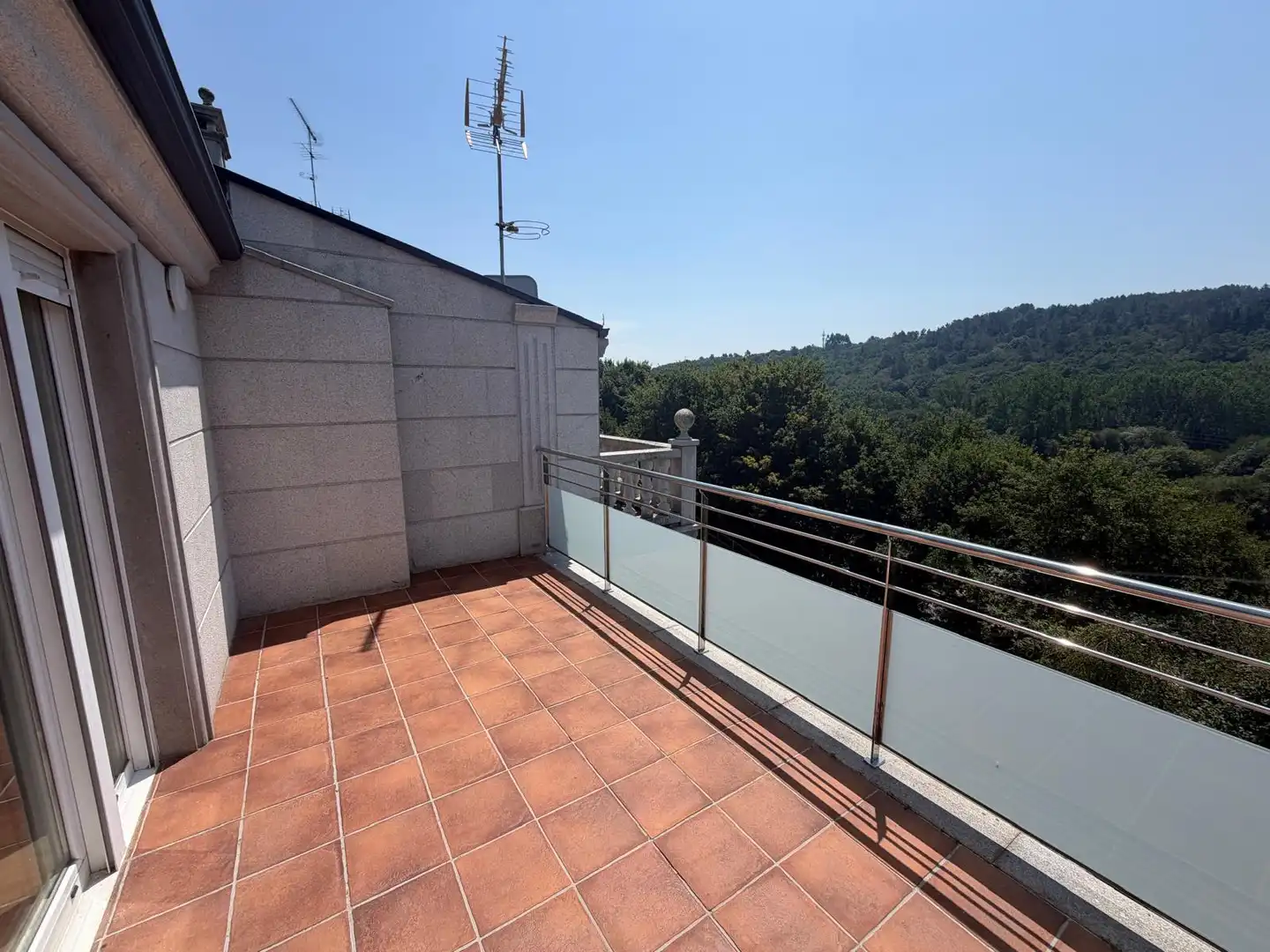 Terraza de Casa o chalet de alquiler en Lugo con Calefacción, Jardín privado y Parquet