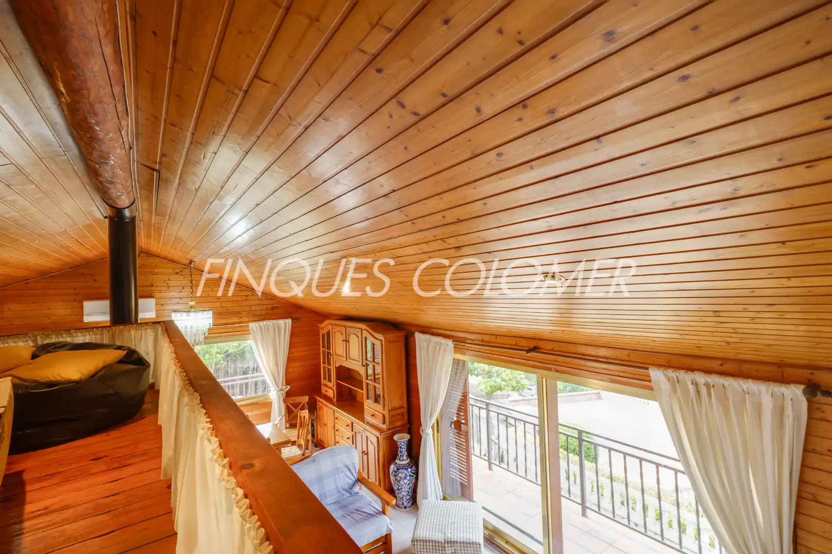 Balcony of Houses for sale in Rubí  with Air Conditioner, Private garden and Parquet flooring