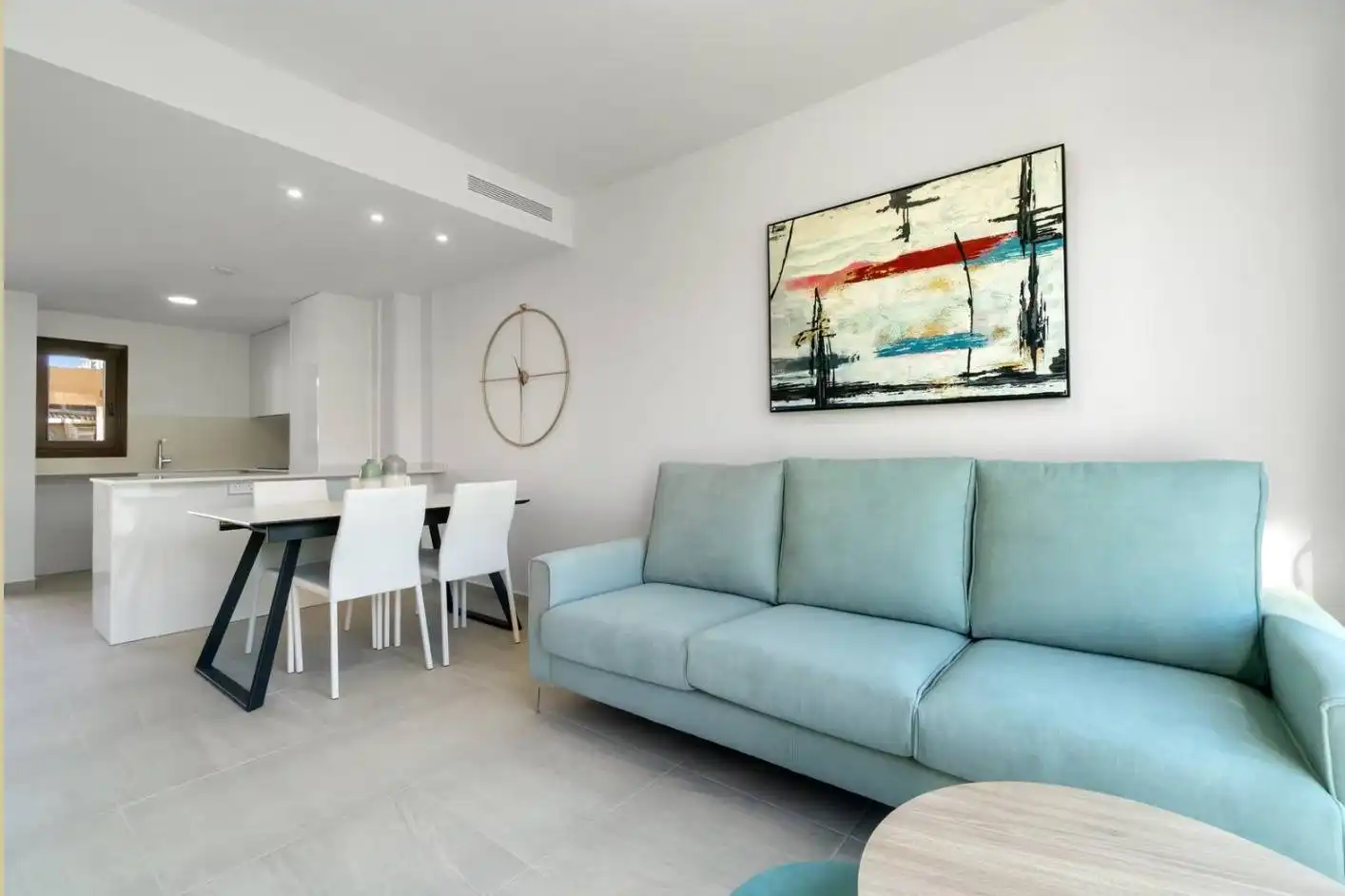 Sala de estar de Planta baja en venta en San Pedro del Pinatar con Jardín privado, Terraza y Piscina comunitaria