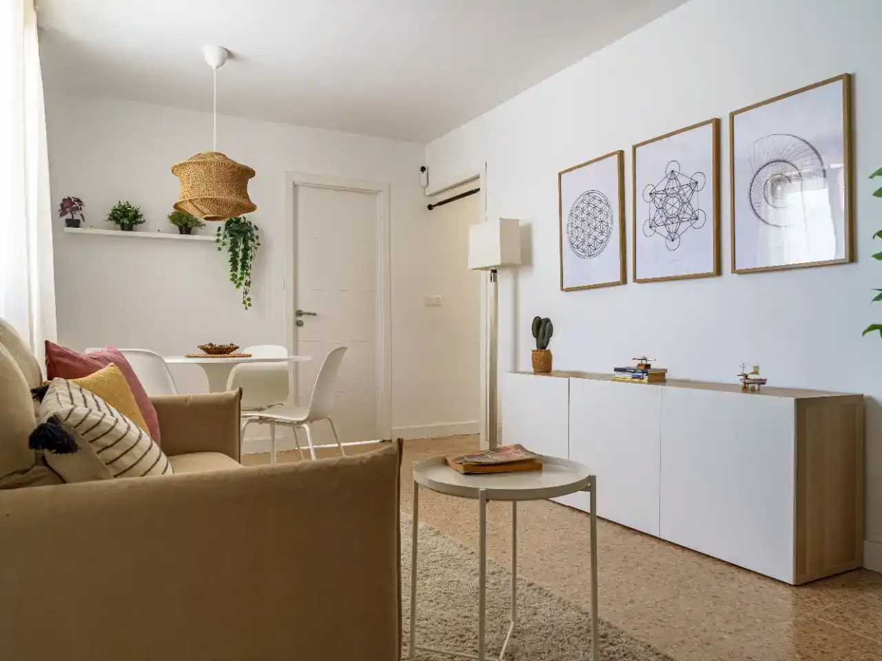 Living room of Flat for share in Agaete  with Private garden and Furnished