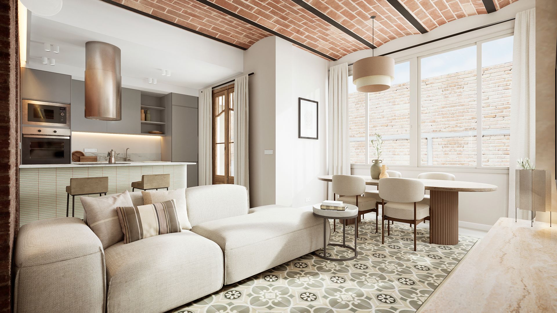 Living room of Flat for sale in  Barcelona Capital  with Air Conditioner, Heating and Oven