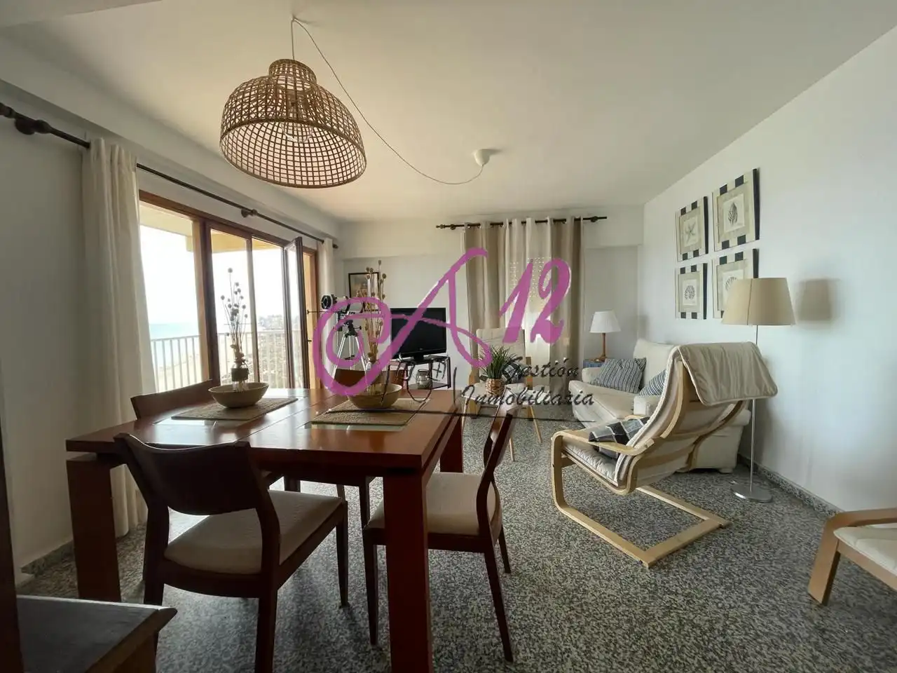 Sala de estar de Piso de alquiler en Valencia con Terraza y Amueblado