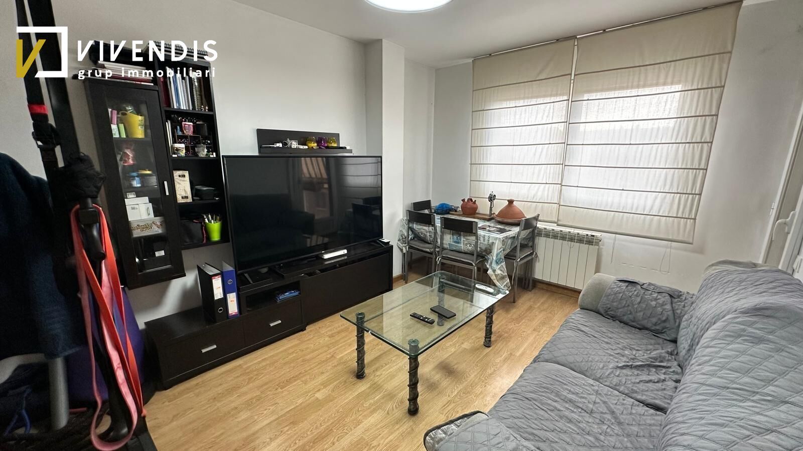 Living room of Flat for sale in  Lleida Capital  with Heating, Parquet flooring and Balcony