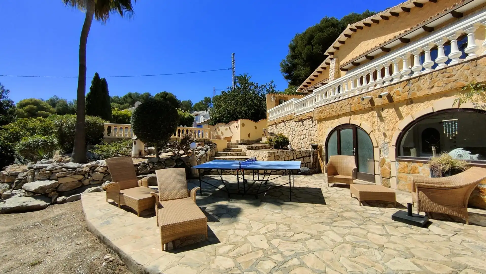 Terraza de Casa o chalet en venta en Moraira con Aire acondicionado, Jardín privado y Terraza