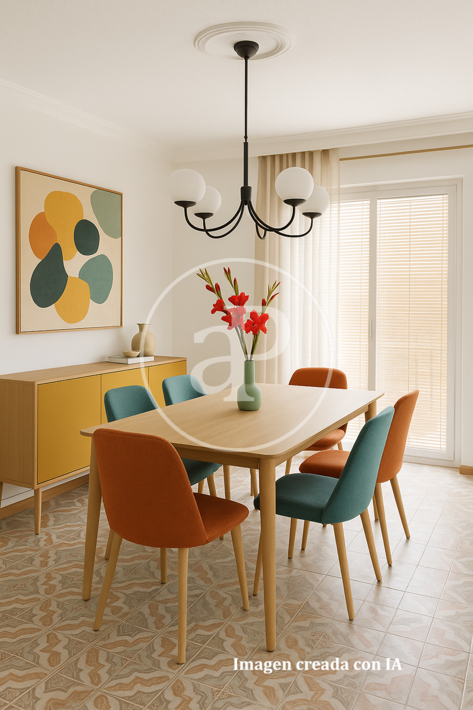 Dining room of Flat for sale in  Valencia Capital  with Heating, Furnished and Balcony