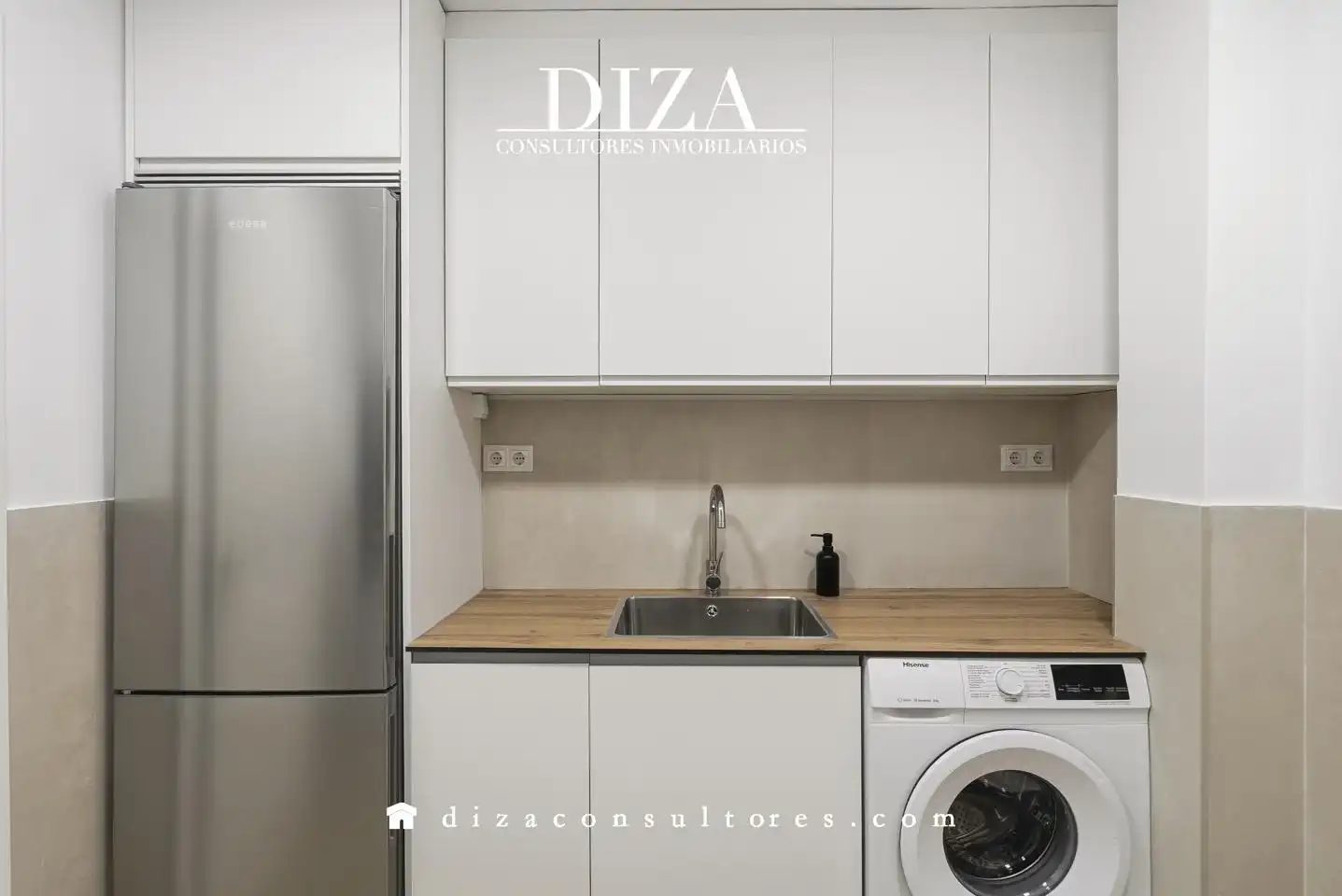 Cocina de Piso de alquiler en Madrid con Aire acondicionado y Calefacción