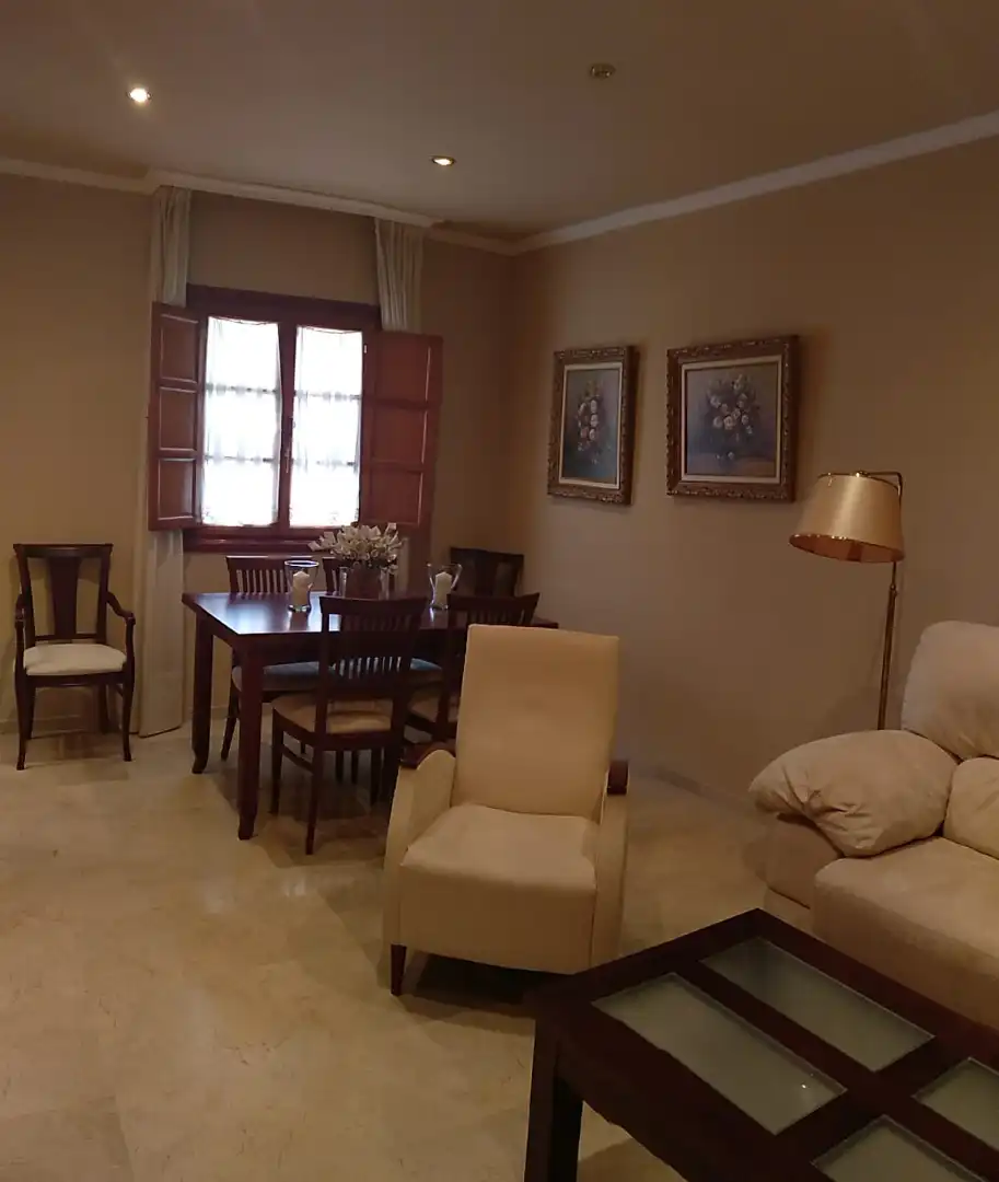 Dining room of Flat for rent in Sevilla  with Air Conditioner, Heating and Furnished
