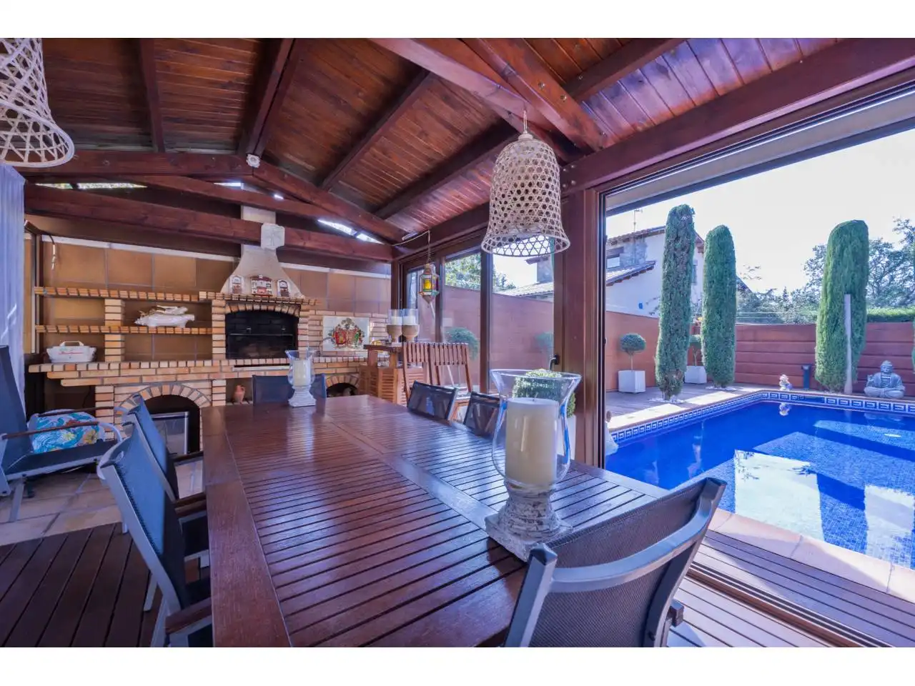 Terrasse von Haus oder Chalet zum Verkauf in Taradell mit Klimaanlage, Heizung und Privatgarten