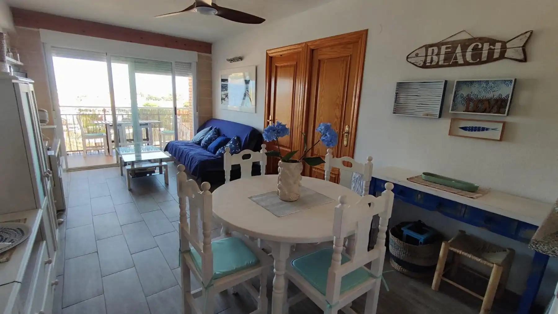 Comedor de Apartamento de alquiler en Cartagena con Aire acondicionado, Calefacción y Terraza