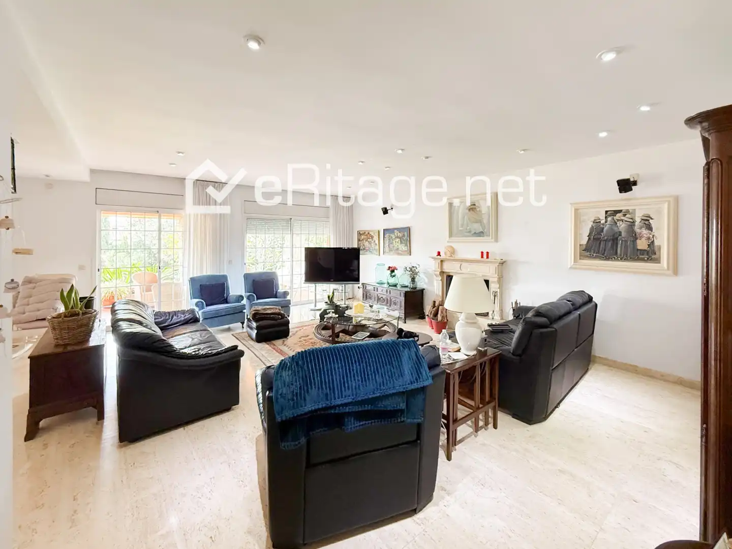 Sala de estar de Casa o chalet en venta en Altafulla con Jardín privado, Parquet y Terraza