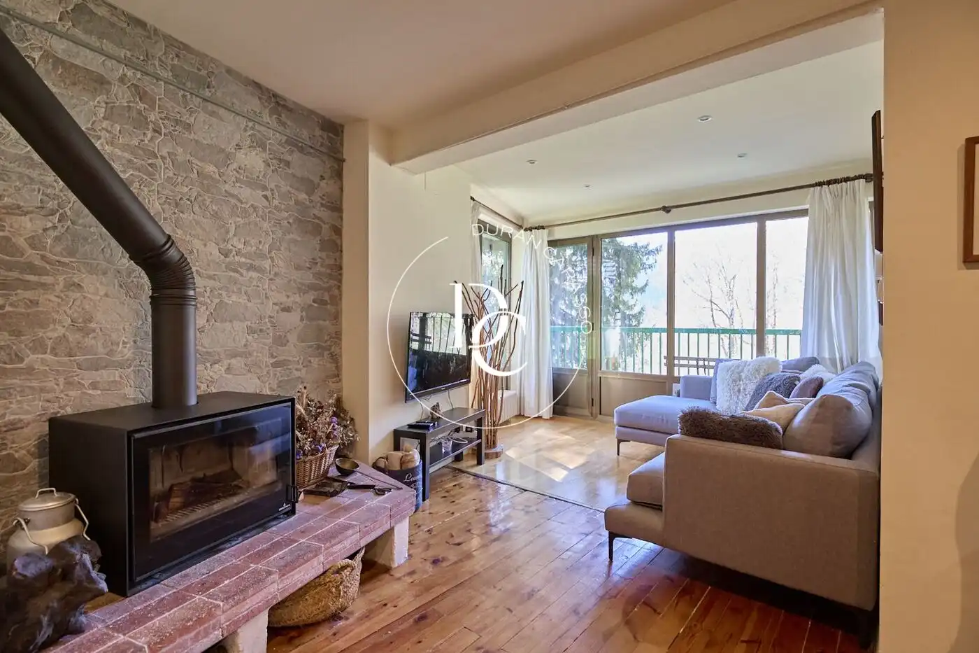 Living room of Flat for sale in Alp  with Heating, Terrace and Furnished