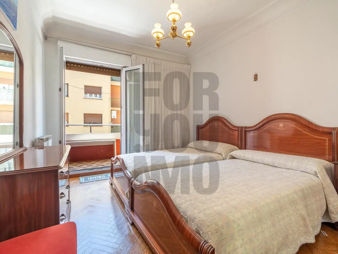 Bedroom of Flat for sale in Donostia - San Sebastián   with Heating, Parquet flooring and Terrace