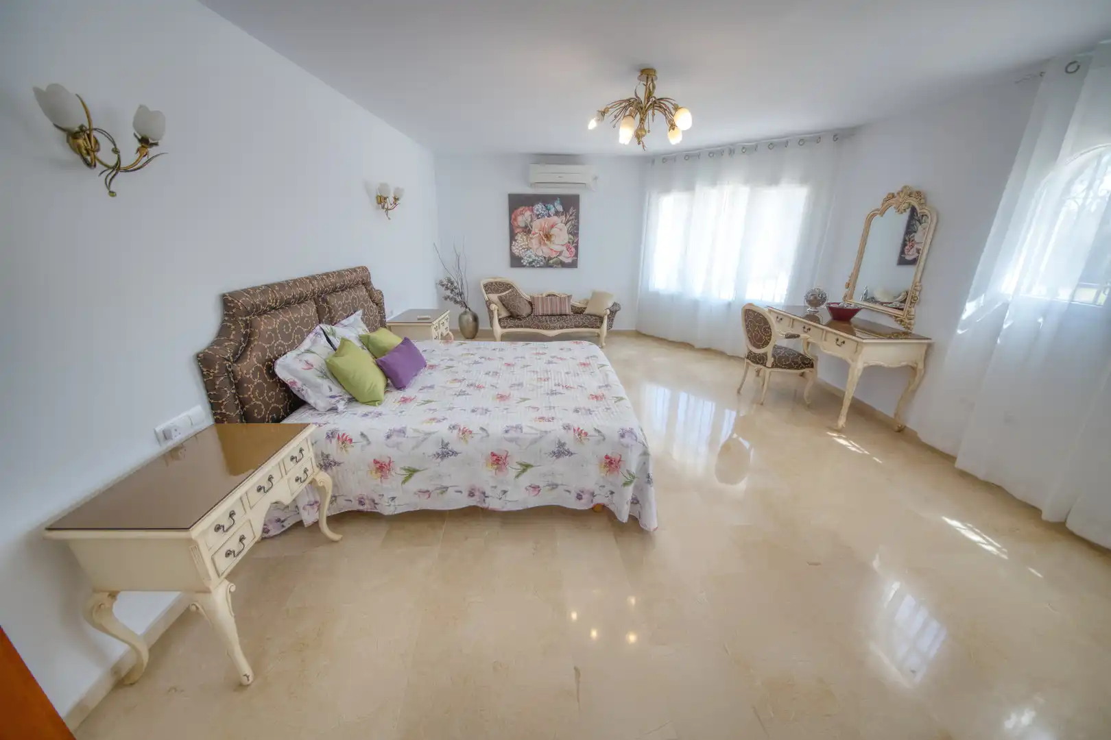 Bedroom of Houses for sale in Benalmádena  with Air Conditioner, Private garden and Parquet flooring
