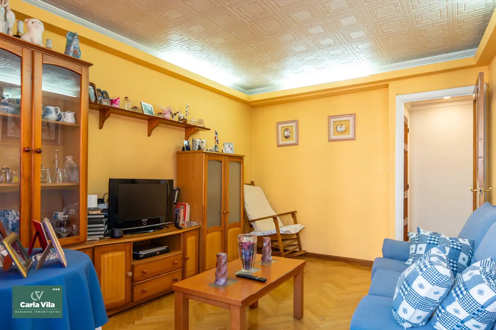 Sala d'estar de Pis en venda en A Milagrosa
