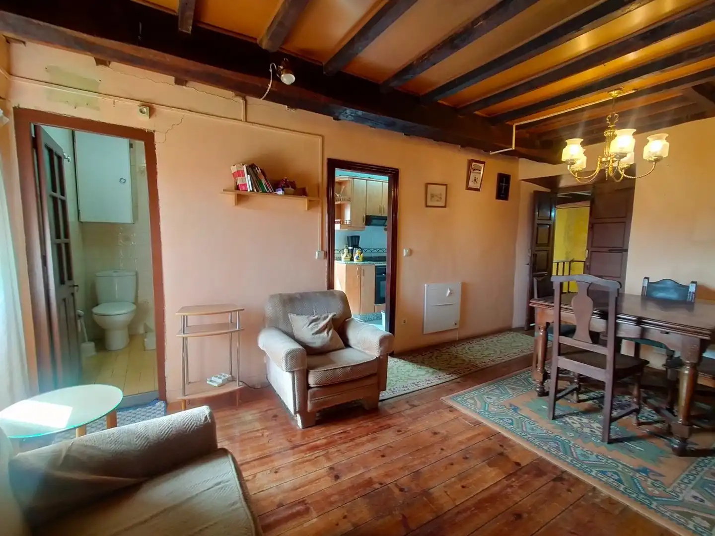 Sala d'estar de Finca rústica en venda en Cudillero amb Jardí privat, Terrassa i Traster
