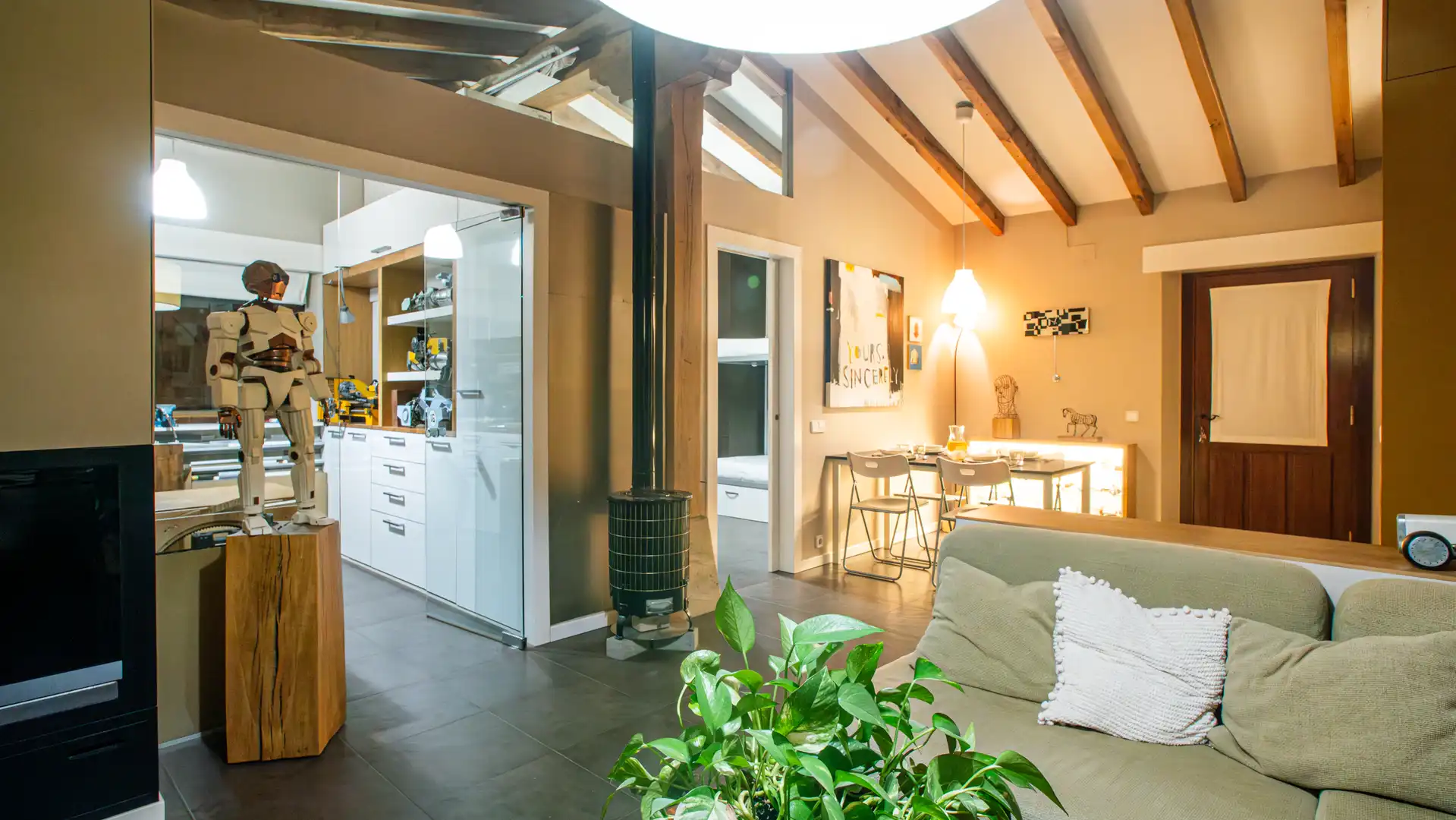 Cocina de Casa o chalet en venta en Villafufre con Jardín privado y Amueblado
