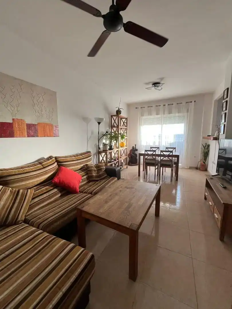 Sala de estar de Piso en venta en Roquetas de Mar con Amueblado y Balcón