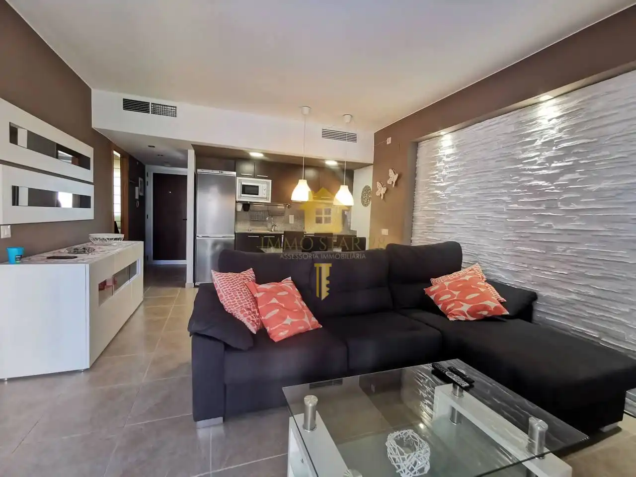 Sala de estar de Piso de alquiler en Roses con Aire acondicionado, Terraza y Trastero
