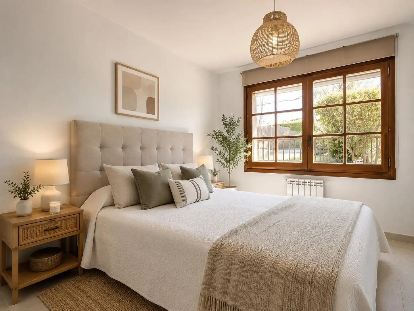Bedroom of Houses for sale in Cunit  with Air Conditioner, Private garden and Terrace