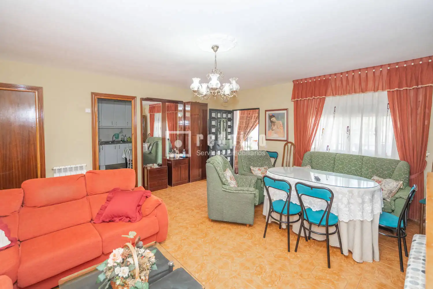 Sala de estar de Casa o chalet en venta en Palomeque con Aire acondicionado, Calefacción y Jardín privado
