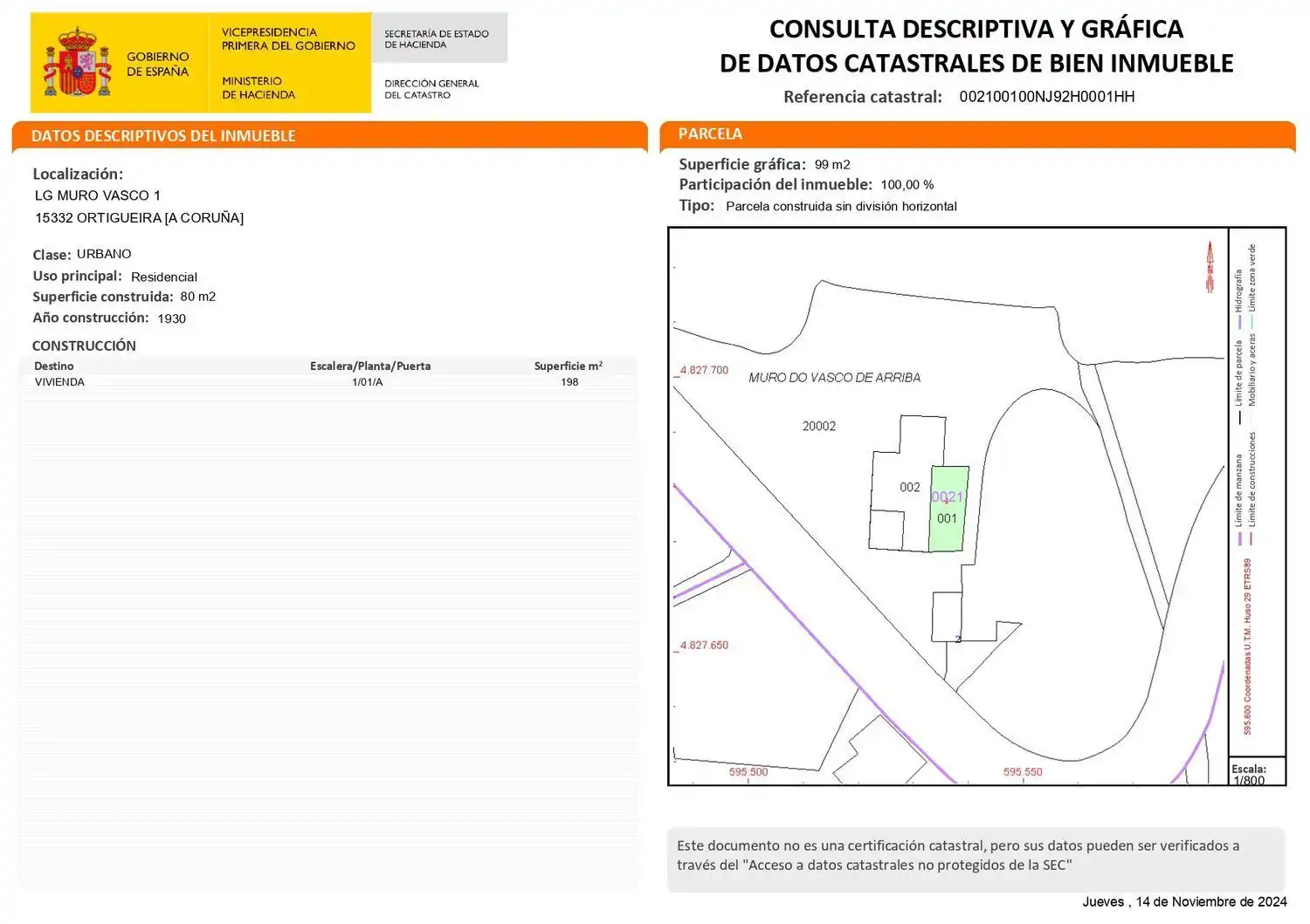 Finca rústica en venda en Ortigueira amb Jardí privat, Terrassa i Traster