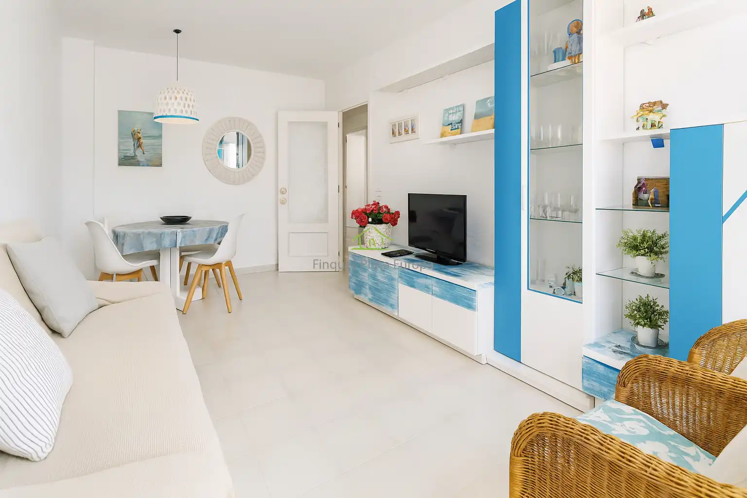 Sala d'estar de Apartament en venda en Sant Feliu de Guíxols amb Aire condicionat, Calefacció i Terrassa