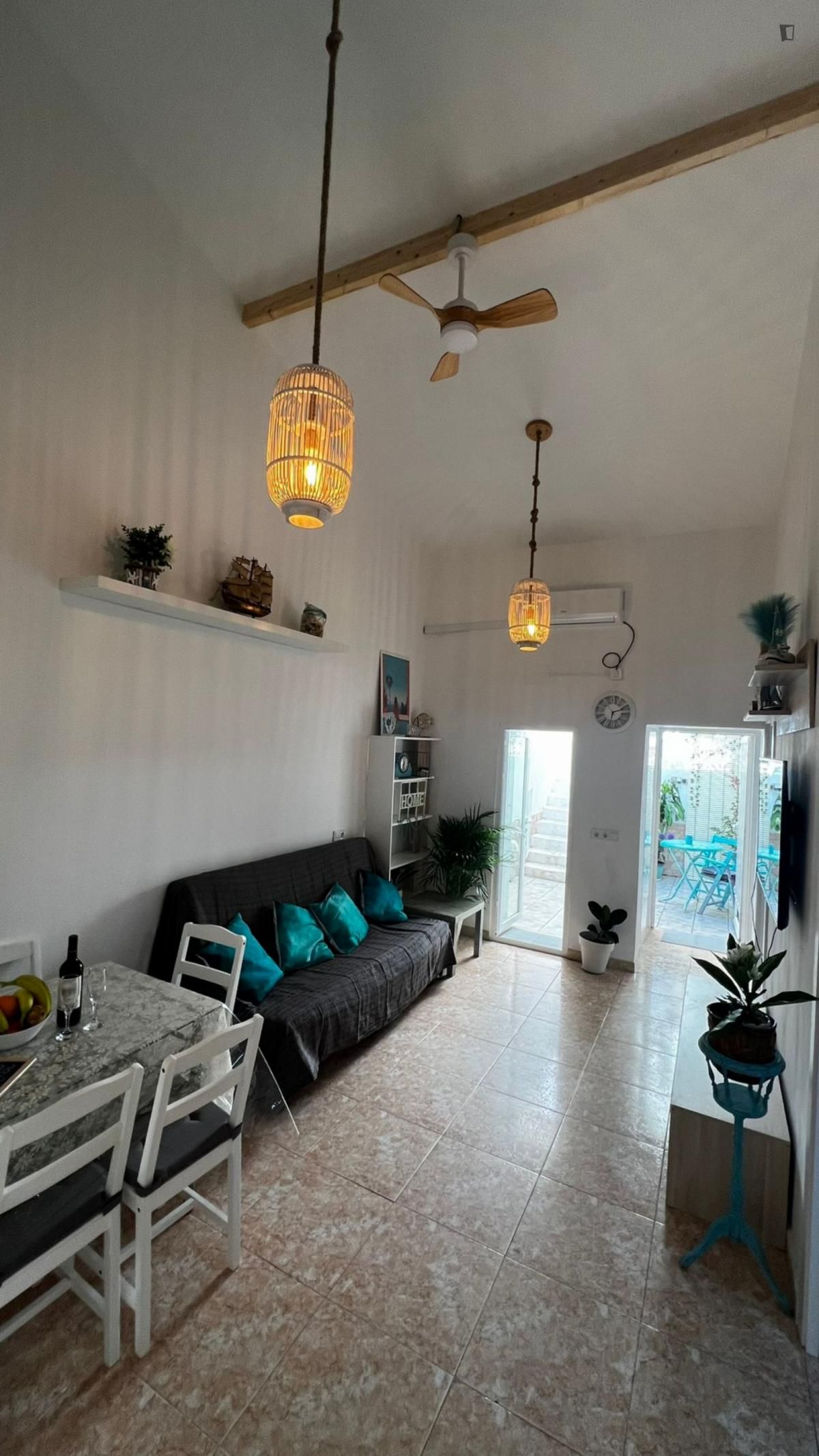 Living room of House or chalet to rent in Alicante / Alacant  with Air Conditioner, Furnished and Oven