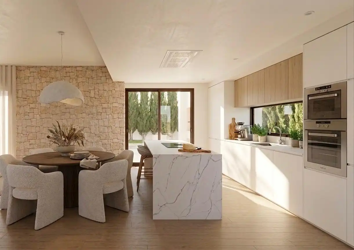 Cocina de Casa o chalet en venta en L'Eliana con Aire acondicionado, Calefacción y Jardín privado