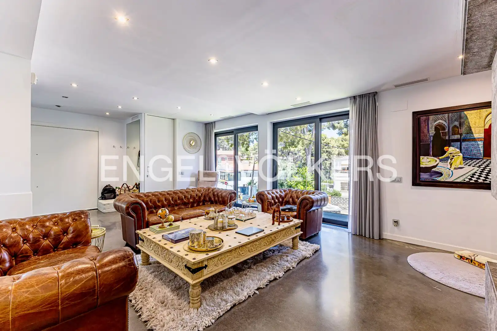 Living room of Houses for rent in Castelldefels  with Air Conditioner, Heating and Private garden