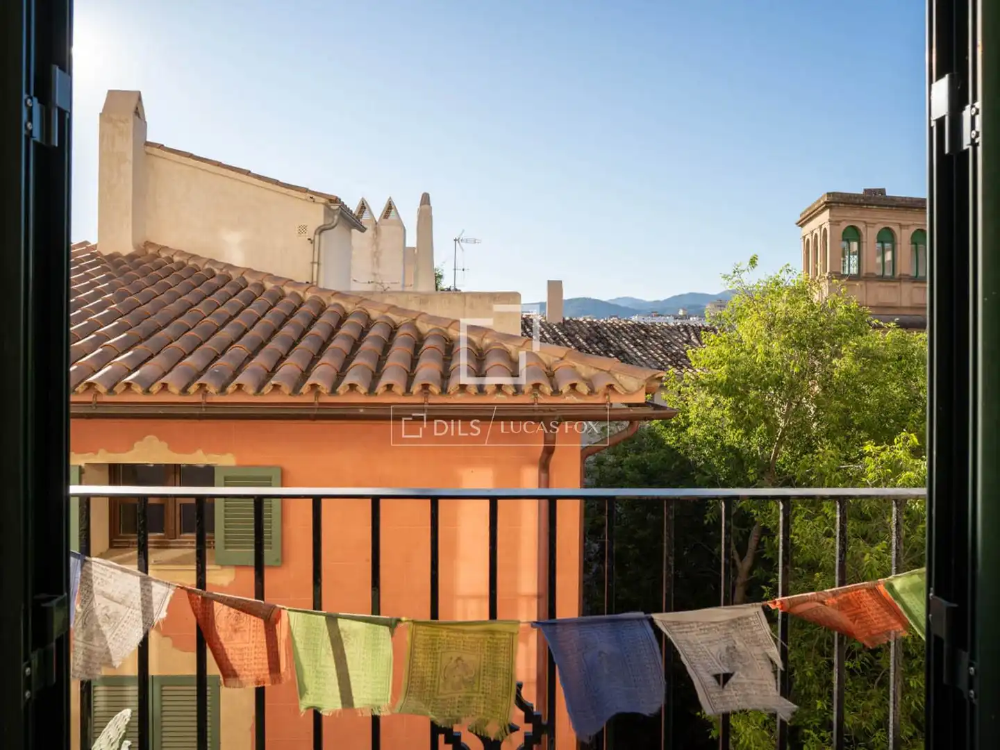 Balcony of Flat for rent in  Palma de Mallorca  with Air Conditioner, Heating and Parquet flooring