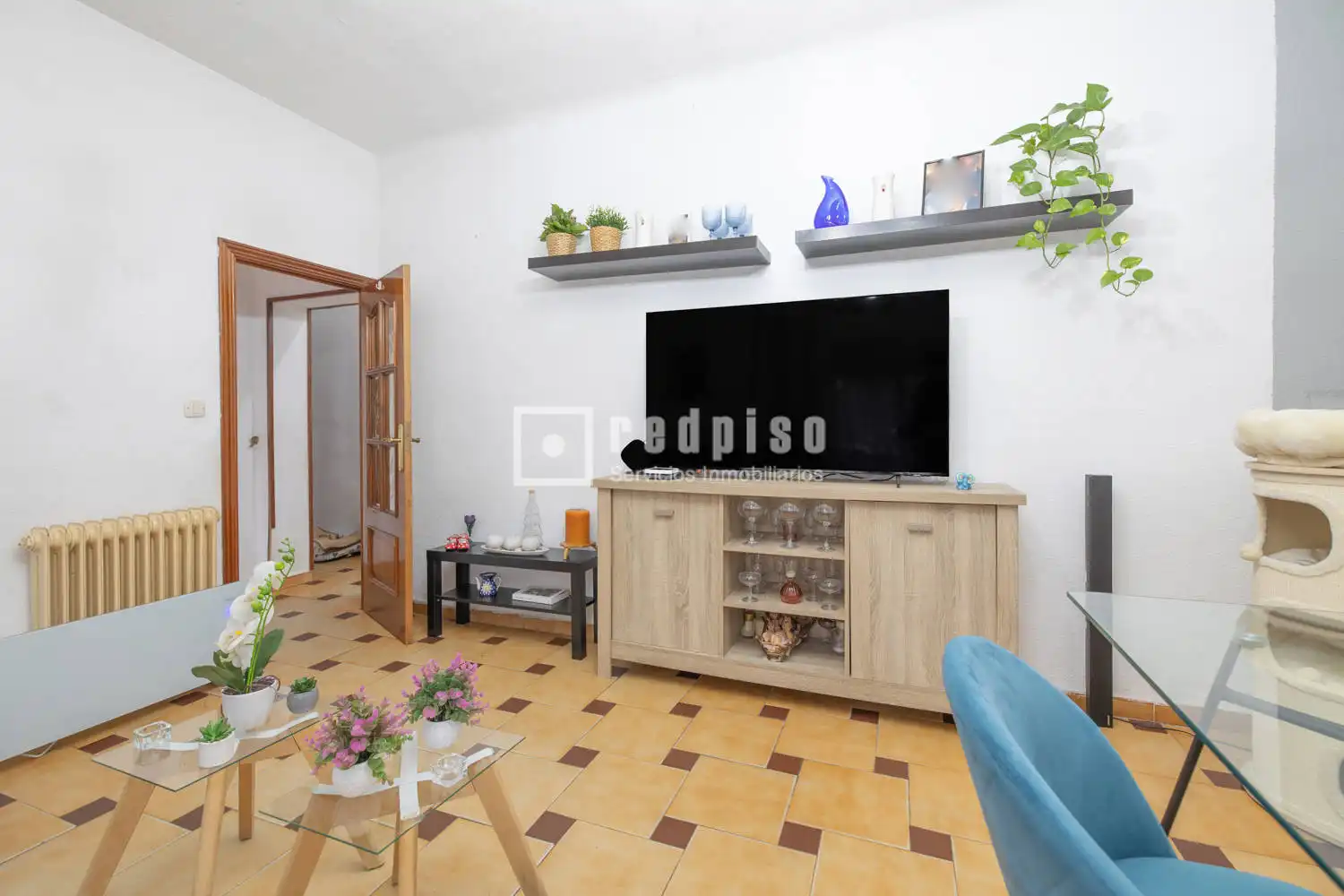 Sala d'estar de Casa o xalet en venda en El Álamo amb Aire condicionat, Calefacció i Jardí privat