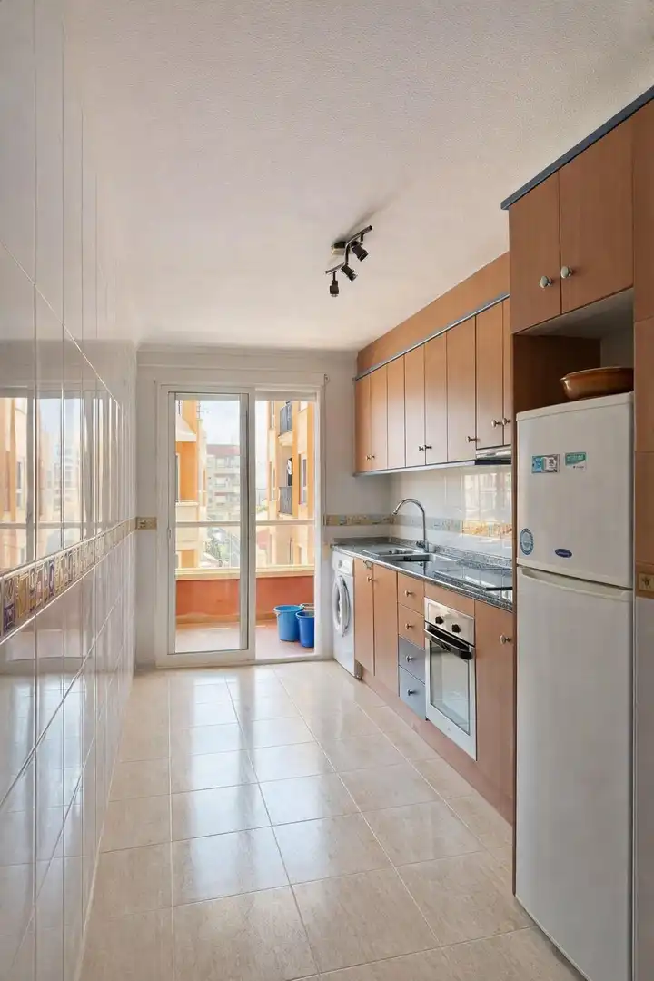 Kitchen of Flat for sale in Almoradí  with Air Conditioner, Terrace and Furnished