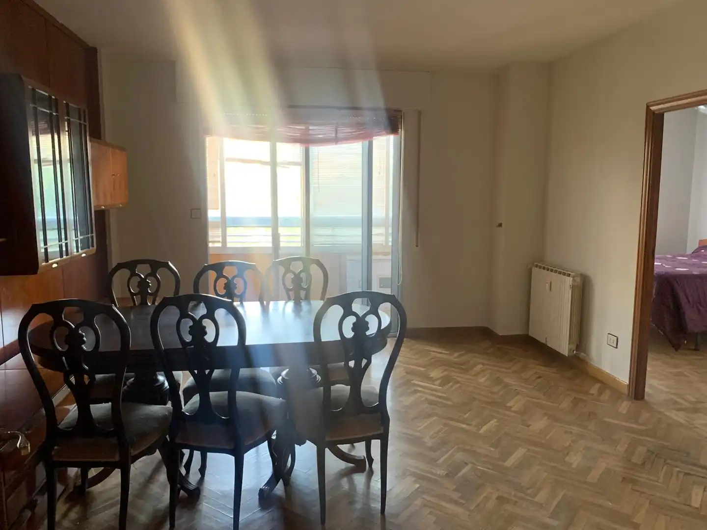Menjador de Pis en venda en Valladolid amb Calefacció, Parquet i Terrassa