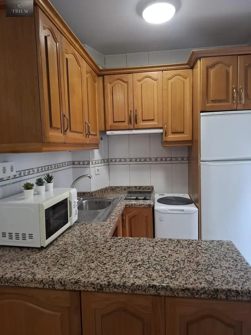 Cuina de Apartament de lloguer en Granada amb Traster, Moblat i Balcó