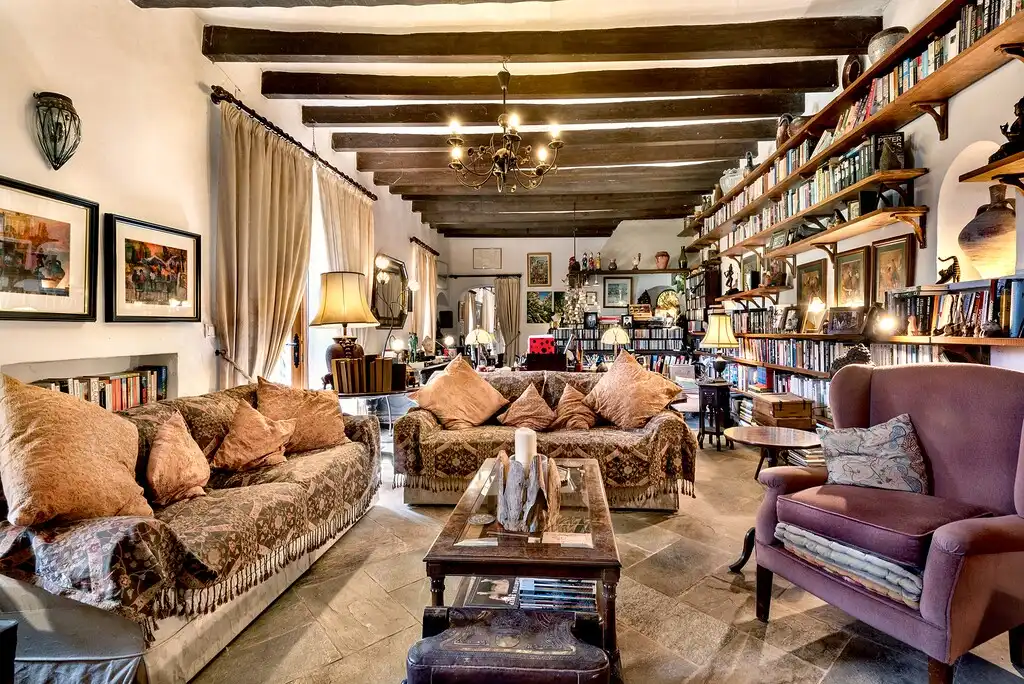 Living room of Country homes for sale in Mancor de la Vall  with Private garden, Terrace and Swimming Pool
