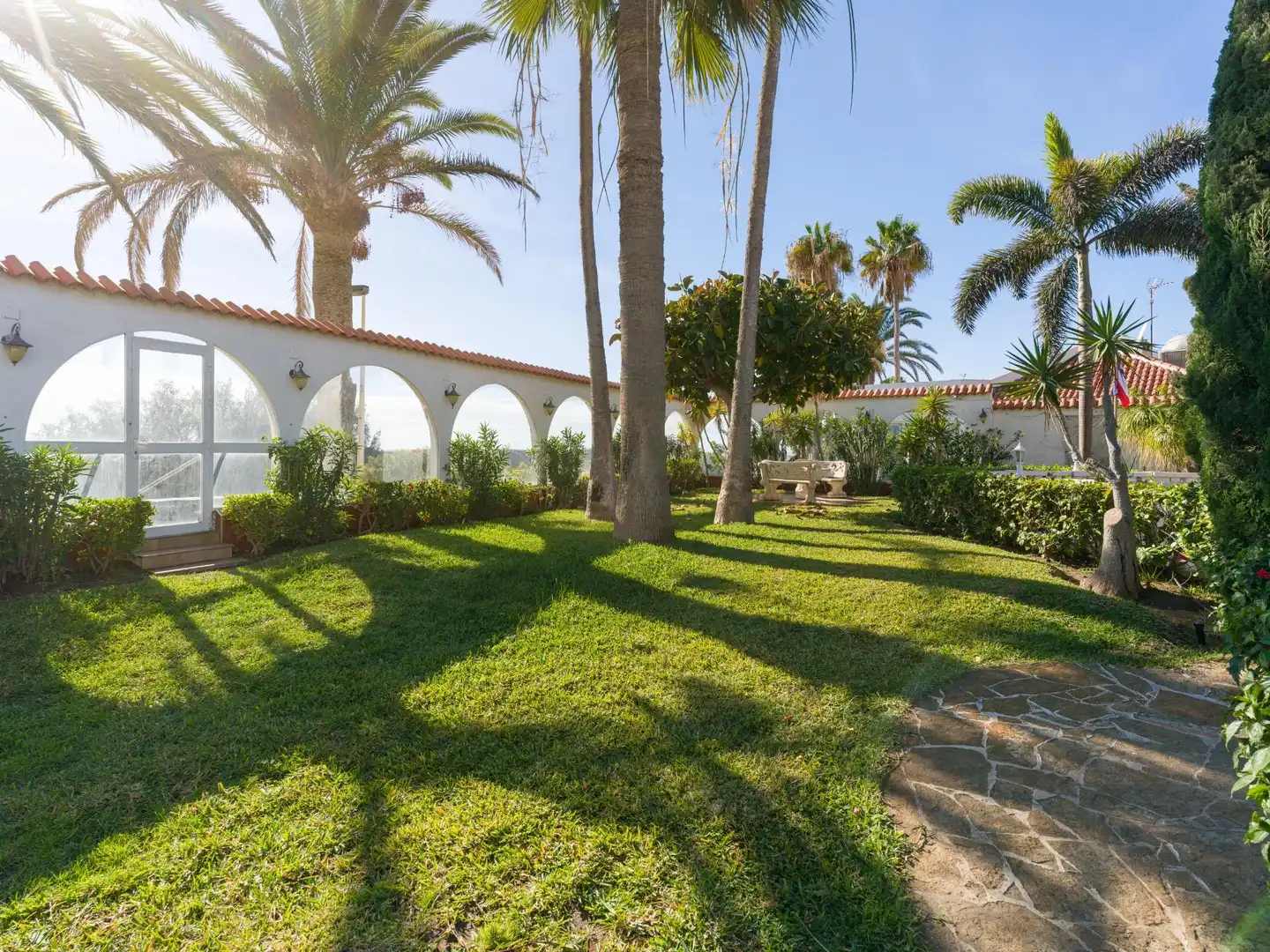 Jardín de Casa o chalet en venta en San Bartolomé de Tirajana con Aire acondicionado, Calefacción y Jardín privado