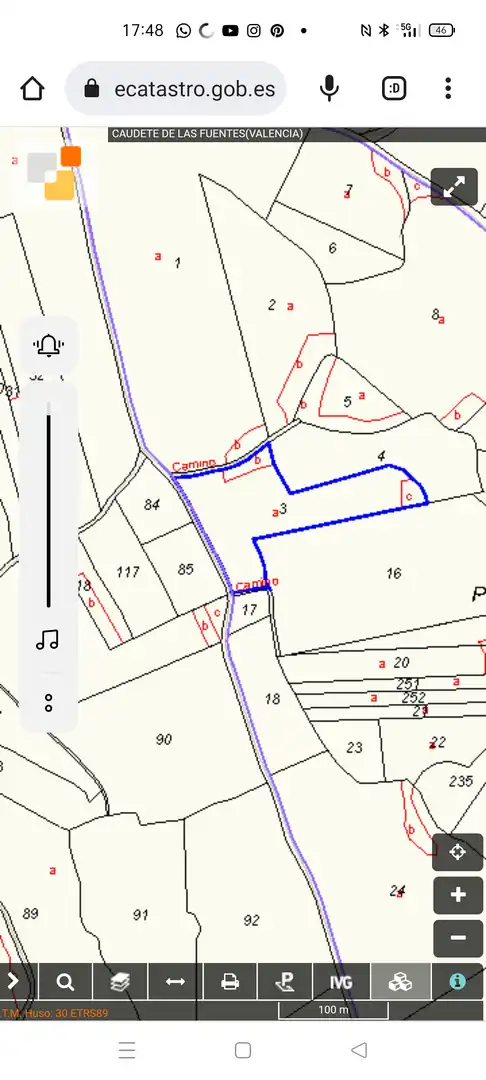 Terreno en venta en Caudete de las Fuentes