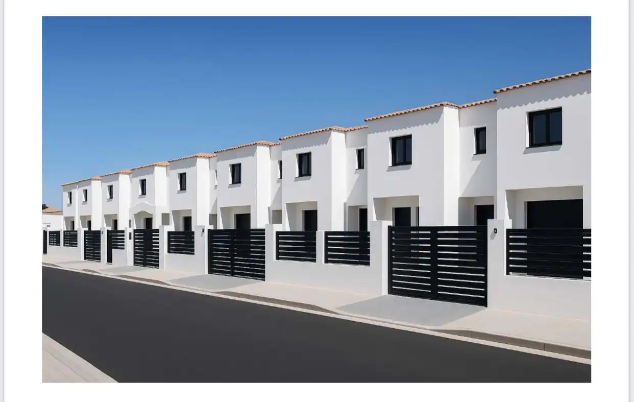 Vista exterior de Casa adosada en venda en La Oliva amb Jardí privat